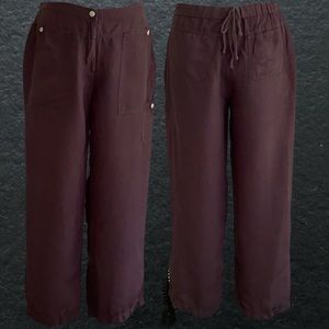 Modern Curves Brown Linen Pants
